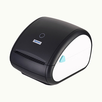 Xinye XP-422B Bluetooth термален принтер за етикети, USB, ширина на етикета 20–108 мм, съвместим с Windows/macOS/iOS/Android