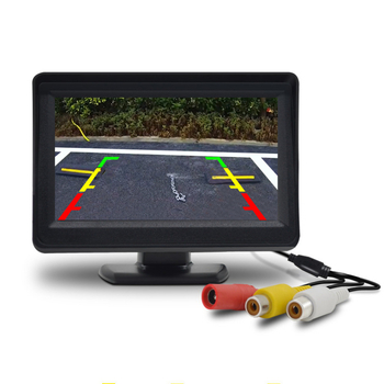 4.3-инчов автомобилен дисплей за задно виждане с визуално изображение, HD LCD, универсален