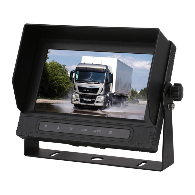 7-inčni auto LCD zaslon za kombije i kamione, HD prikaz za vožnju unatrag, vodootporan, dvo-kanalni ulaz