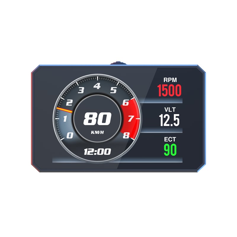 P16 Auto HUD Heads-Up Display s OBD2 dijagnostičkim alatom i testom ubrzanja, 3 inča LCD HUD