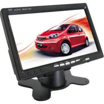 7-inčni LCD zaslon za auto s kamerom za vožnju unatrag, univerzalni automobil monitor