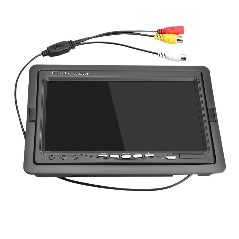 7-inčni LCD zaslon za auto s kamerom za vožnju unatrag, univerzalni automobil monitor