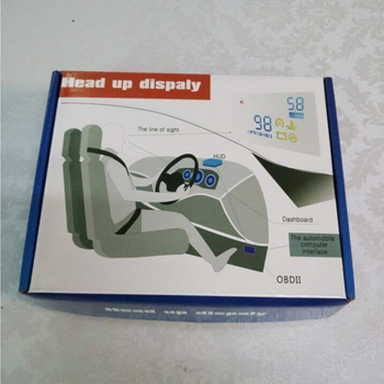 HUD дисплей за автомобили, универсален OBD2, скорост и обороти, висококачествен отражателен екран