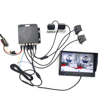 10-инчов автомобилен тъч LCD монитор с VGA DVR и запис на хард диск за големи превозни средства