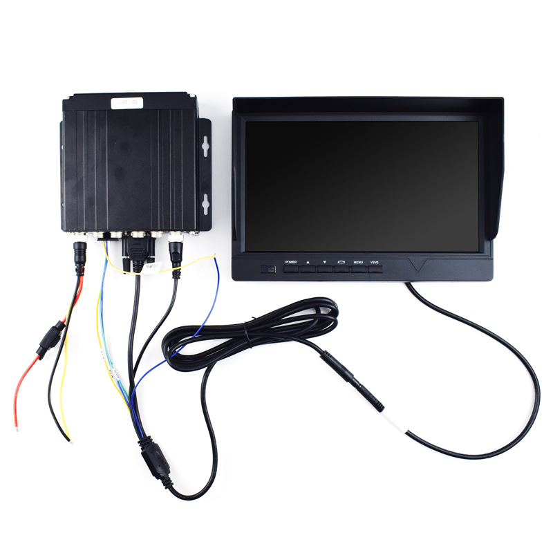 10-инчов автомобилен тъч LCD монитор с VGA DVR и запис на хард диск за големи превозни средства