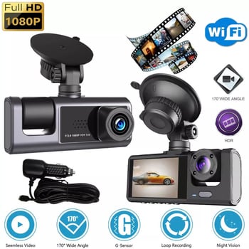 C309 Automobilska kamera s tri leće, DVR, 1080p noćni vid
