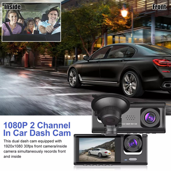 C309 Automobilska kamera s tri leće, DVR, 1080p noćni vid