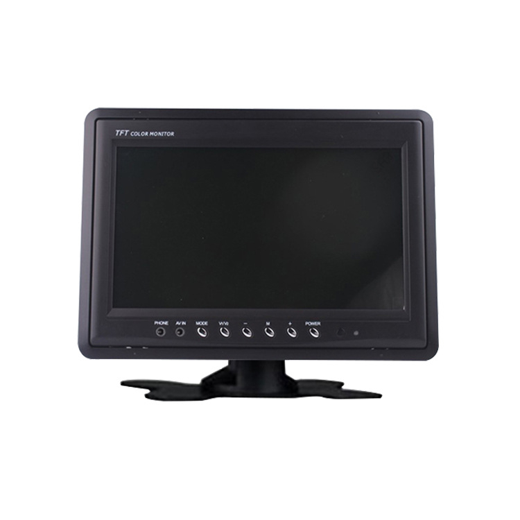 Автомобилен LCD монитор, 7-инчов IPS дисплей, приоритет за заден ход, автомобилен мониторинг с HD изображение