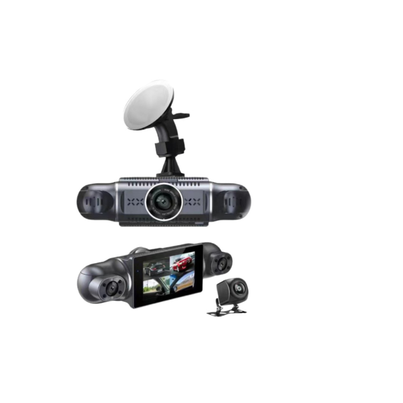 Novi auto videoregistrator s 3–16 inča zaslonom, četvero-kanalno snimanje uz zajednički zaslon, HD noćni prikaz, nadzor parkiranja