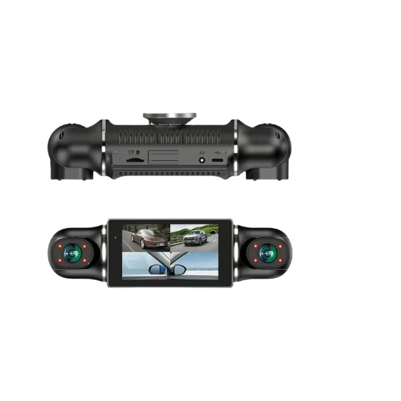 Novi auto videoregistrator s 3–16 inča zaslonom, četvero-kanalno snimanje uz zajednički zaslon, HD noćni prikaz, nadzor parkiranja