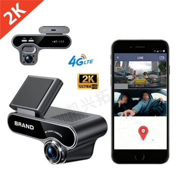 4G dash cam s daljinskim praćenjem u stvarnom vremenu, prednje i stražnje kamere, Wi-Fi