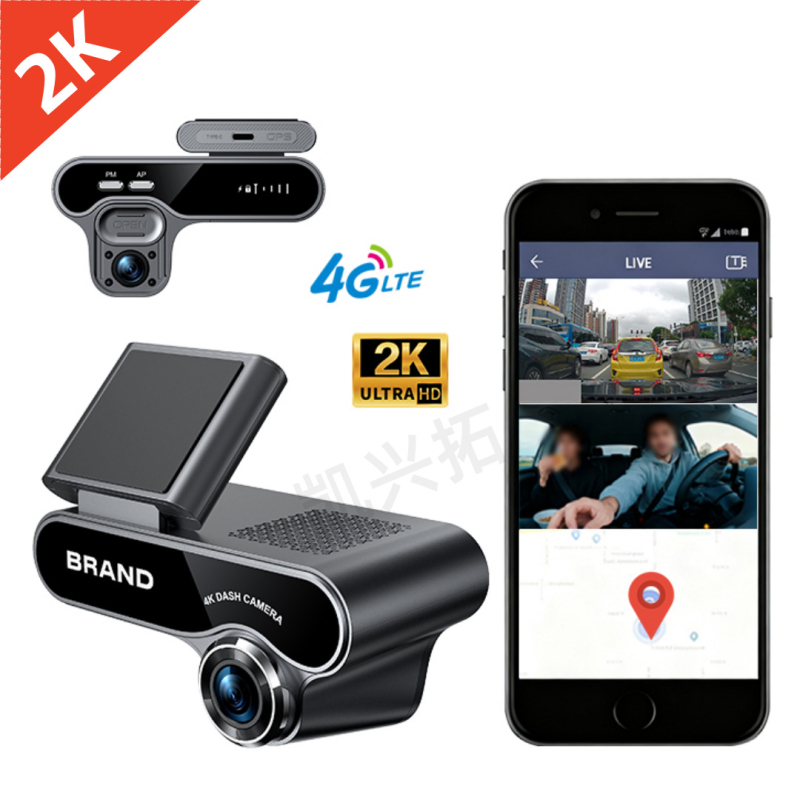 4G dash cam s daljinskim praćenjem u stvarnom vremenu, prednje i stražnje kamere, Wi-Fi