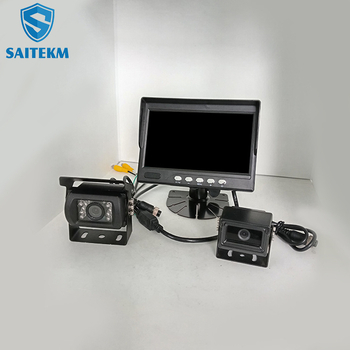 Setmei 7-inčni LCD monitor za automobil s dvokanalnim 1080P AHD sustavom, stražnja i prednja kamera, model STM-768