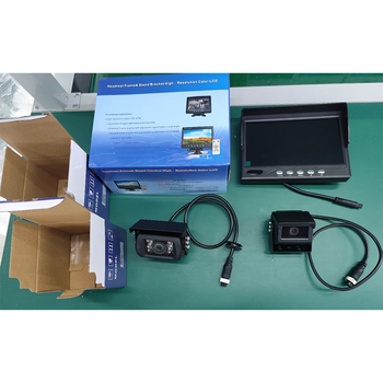 Setmei 7-inčni LCD monitor za automobil s dvokanalnim 1080P AHD sustavom, stražnja i prednja kamera, model STM-768