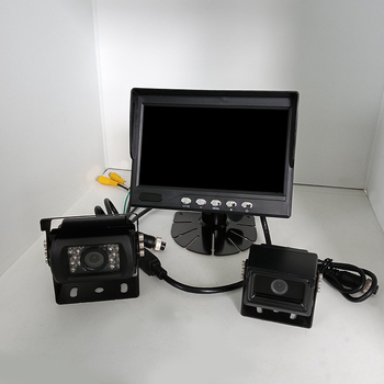 Setmei 7-inčni LCD monitor za automobil s dvokanalnim 1080P AHD sustavom, stražnja i prednja kamera, model STM-768