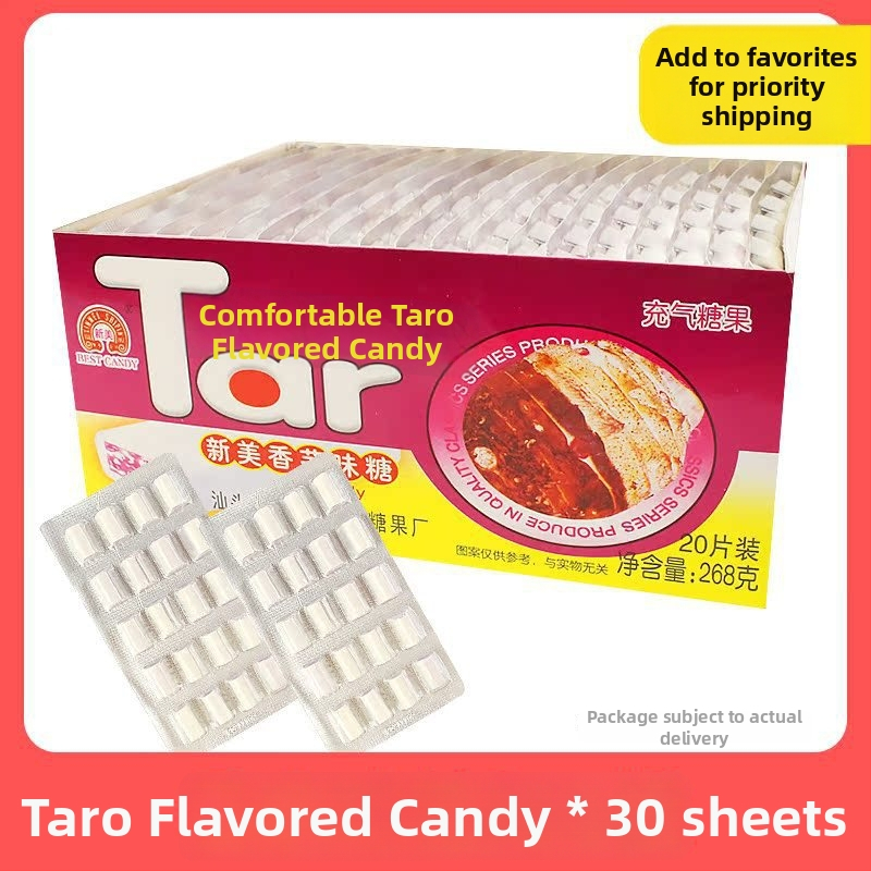 Taro mliečne cukríky s náplňou – nostalgický snack z detstva