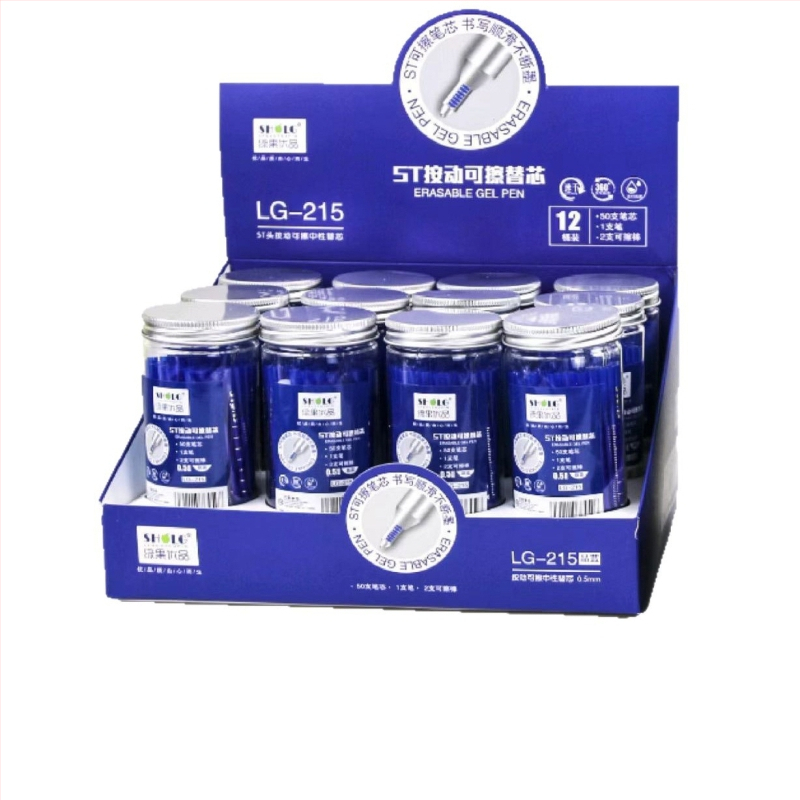 Green Fruit Premium 213 с деление, натисков тип гел рефили, термоизтриващи, 0,5 мм, опаковка 20 бр.