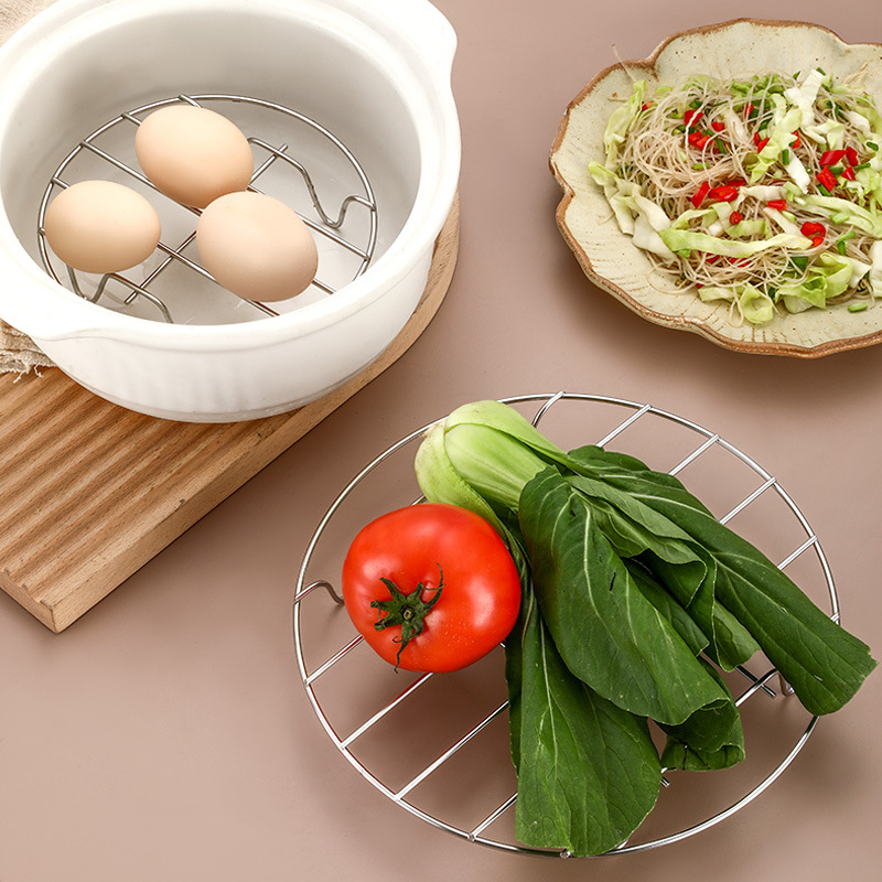 Парна поставка от неръждаема стомана за кухня, четири крака, топлоизолирана и водоустойчива, парна решетка с дъска за разделяне на хляб