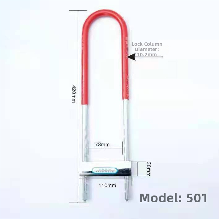 Golden Wheel 501 U-образна заключалка от сплавна стомана за офисна стъклена врата