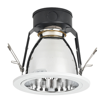 6-инчов LED таванен вграден downlight с Е27 патрон, алуминиев корпус, 6000K студено-бяла светлина, 11-15W