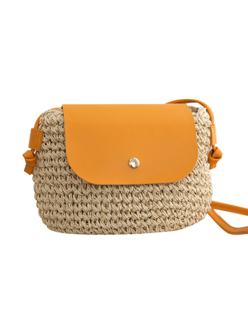 Nova slamena torba s magnetnom kopčom za jedno rame, francuska butik torba, izuzetno mini dumpling torba, mala torba za mobitel
