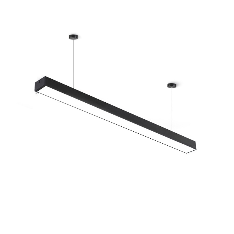 LED алуминиев линеен светодиоден осветител за офис, ширина 4 см, таван с решетка