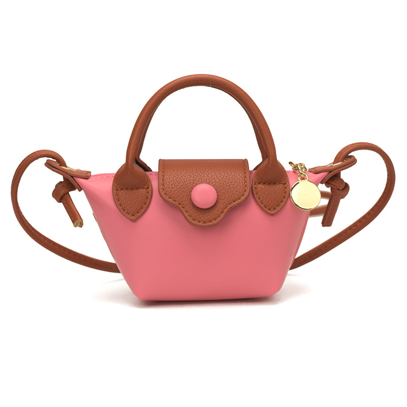 2026 Mini dumpling táska lányoknak, kis kézitáska színblokkal, váll- vagy crossbody használatra