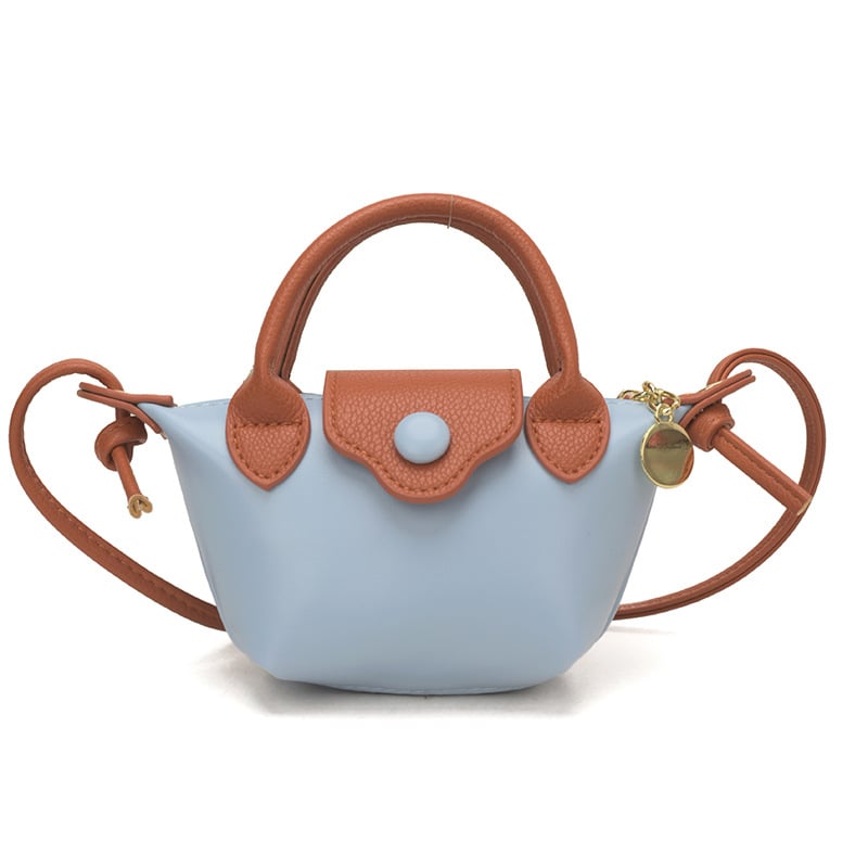 2026 Mini dumpling táska lányoknak, kis kézitáska színblokkal, váll- vagy crossbody használatra