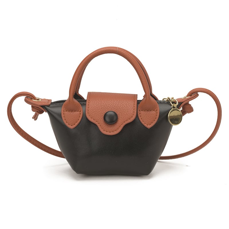 2026 Mini dumpling táska lányoknak, kis kézitáska színblokkal, váll- vagy crossbody használatra