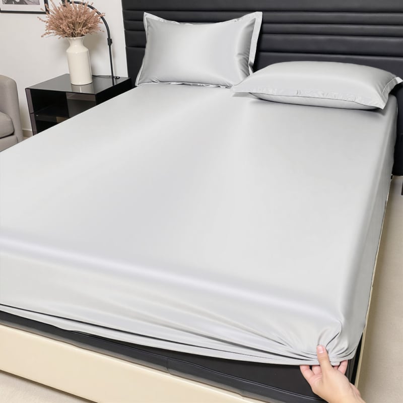 Ice Silk чаршаф за матрак, имитация на Tencel, клас А, безопасен за бебета, пълно обгръщане, машинно пране, с по-високи страни