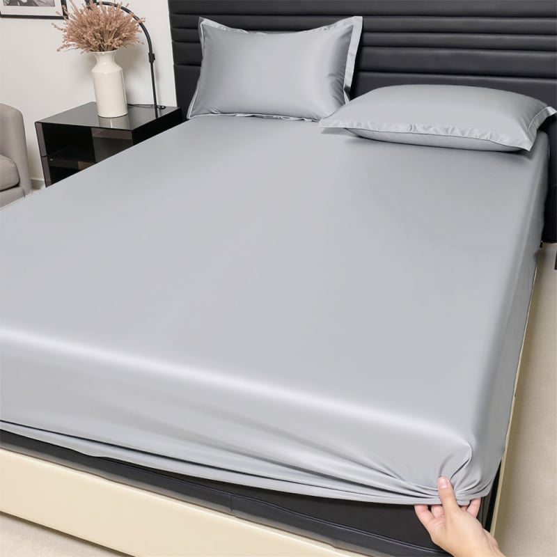 Ice Silk чаршаф за матрак, имитация на Tencel, клас А, безопасен за бебета, пълно обгръщане, машинно пране, с по-високи страни