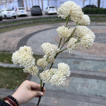 Нов модел зелени изкуствени плодчета – букет за сватба и домашна декорация с акценти от жълти и бели плодове