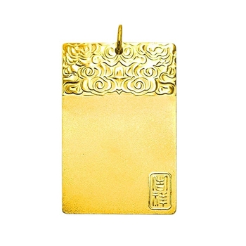 Ogrlica od mesinga s pozlaćenim premazom, talisman s motivom oblaka u kvadratnom obliku, unisex, retro stil