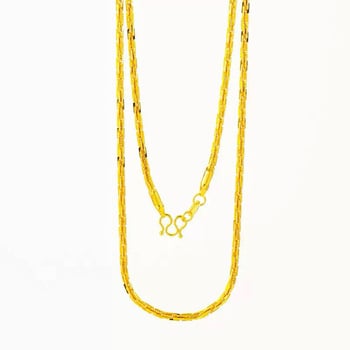 24K pozlaćeni bakreni lančić s dizajnom kostiju zmaja, unisex, casual stil, jednostavan luksuz