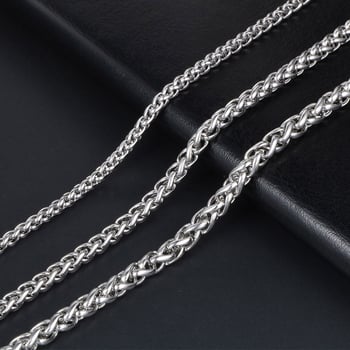 Unisex privjesak od titan čelika s zmijskim lancem, motiv kost drakova, 51-80 cm, EE402