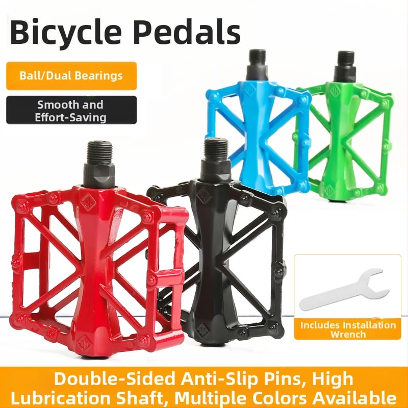 Pedál z hliníkovej zliatiny s ložiskom, protišmykový, X-tvarový pedál pre elektrické a horské bicykle