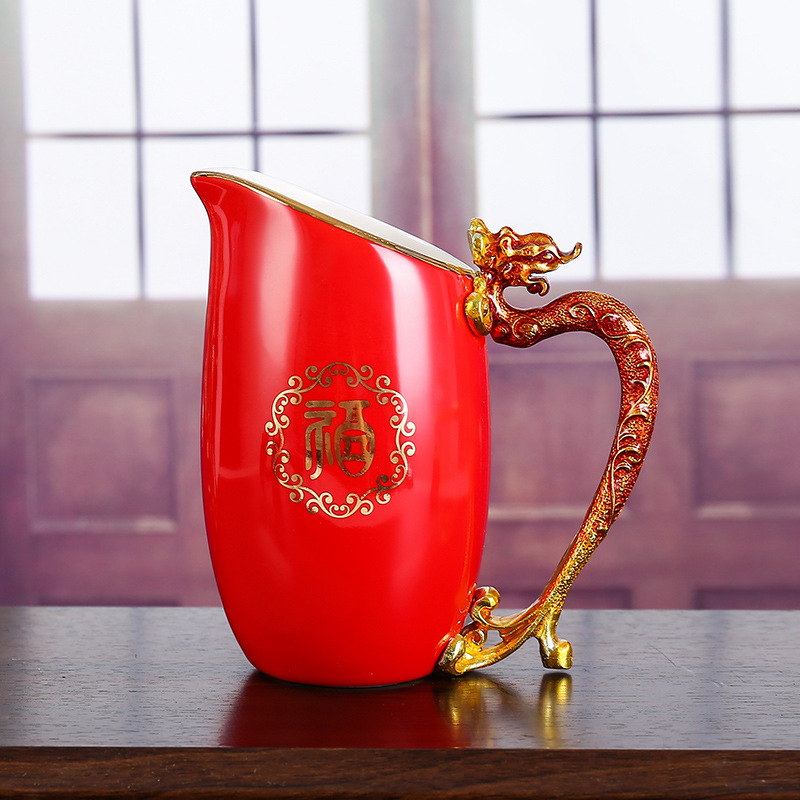 Mori Декантер за ликьор с китайски зодиак, керамичен, 301-400 мл, ретро лукс стил