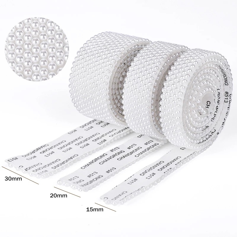ABS polukružni biserni elementi s ljepivom pozadinom za DIY nakit i odjeću, 10 mm