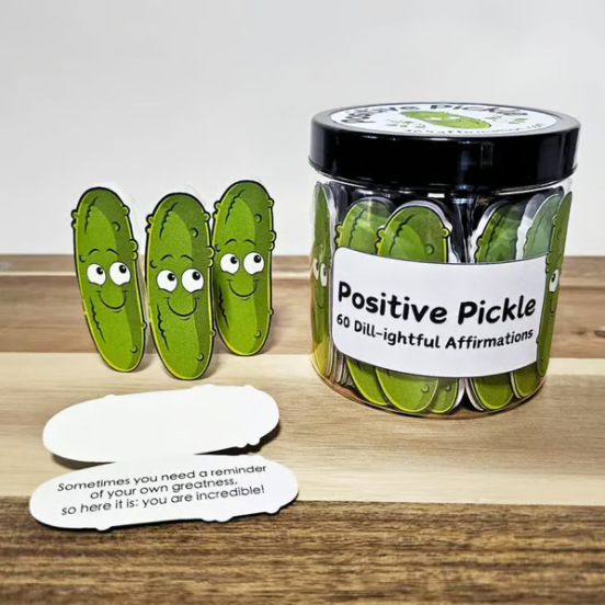Positive Pickle Емоционални карти — сет от 30 утвърждаващи карти за емоционална подкрепа