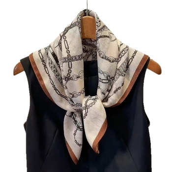 Šal u korejskom stilu za jesen-zimu, kvadratni 70x70 cm s retro lancem i baršunastim osjećajem, elegantan i svestran ženski šal