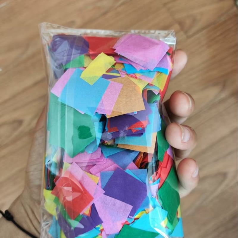 50 g концертни конфети от хартия - цветни хартиени фрагменти за музикални фестивали и интеракция с фенове