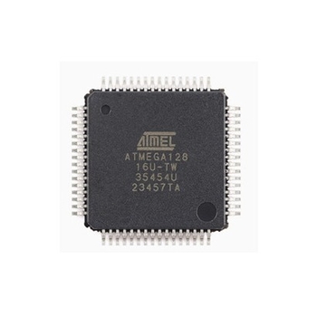 Microchip ATmega128-16AU mikrokontroler, TQFP-64, 8-bit AVR