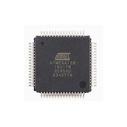 Microchip ATmega128-16AU mikrokontroler, TQFP-64, 8-bit AVR