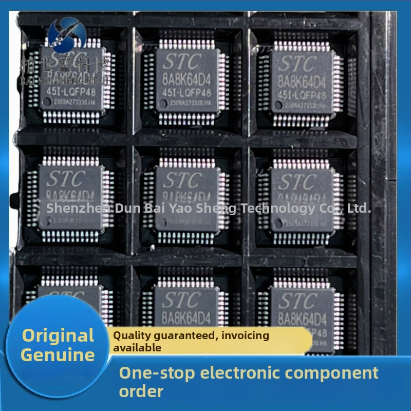 STC8A8K64D4-45I-LQFP48 8051 mikrokontroler, 45 MHz