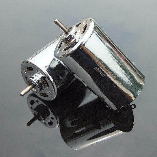 555 motor s dvostrukim kugličnim ležajevima, 12-24V, visok okretni moment, za DIY električnu bušilicu, brusilicu i motor za model automobila