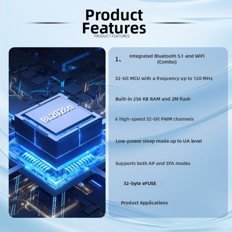 BL2028N BK7231N IoT WiFi čip Bluetooth 5.2, niska potrošnja energije