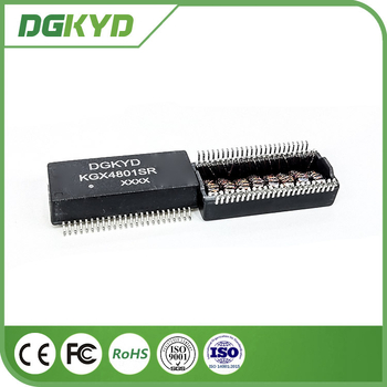 KGX4801SR Jednoporotni IC mrežni transformator i Gigabit Ethernet filtr, 48 pinova