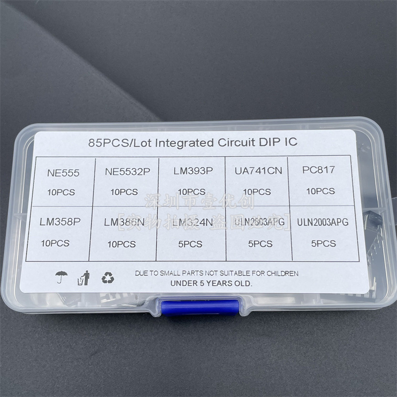 LM324 NE555 IC komplet, 85 komada, DIP paket