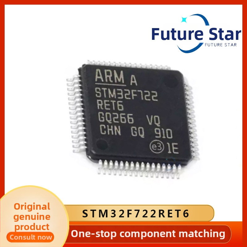 STM32F722RET6 mikrokontroler IC, LQFP64 paket
