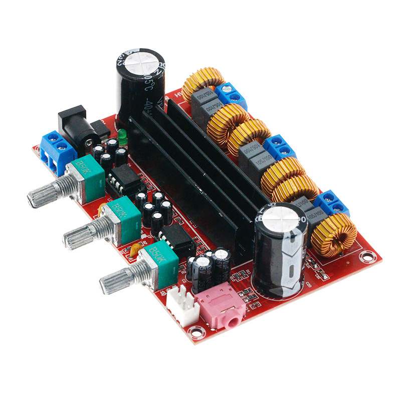 XH-M139 2.1-kanalna digitalna ploča pojačala, široki raspon napajanja 12–24 V, TPA3116D2, 2×50 W + 100 W